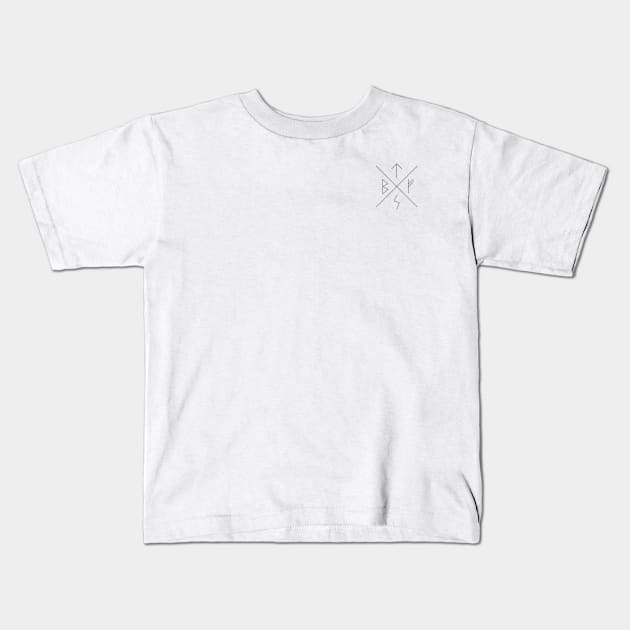 Runic X- pocket size Kids T-Shirt by Actualsuperhero